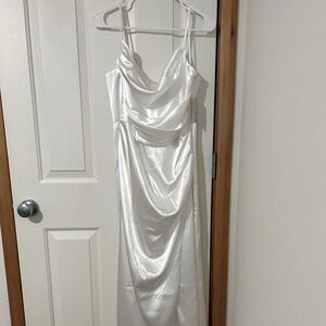 Birdy Grey Lydia shiny satin dress